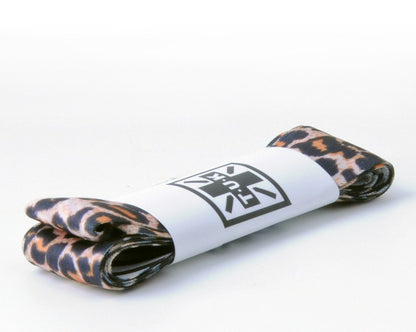 LC025-75-LEZ 75 CM Leopard Zebra Satin Laces LC025-75-LEZ-OS  T.U.K. Shoes