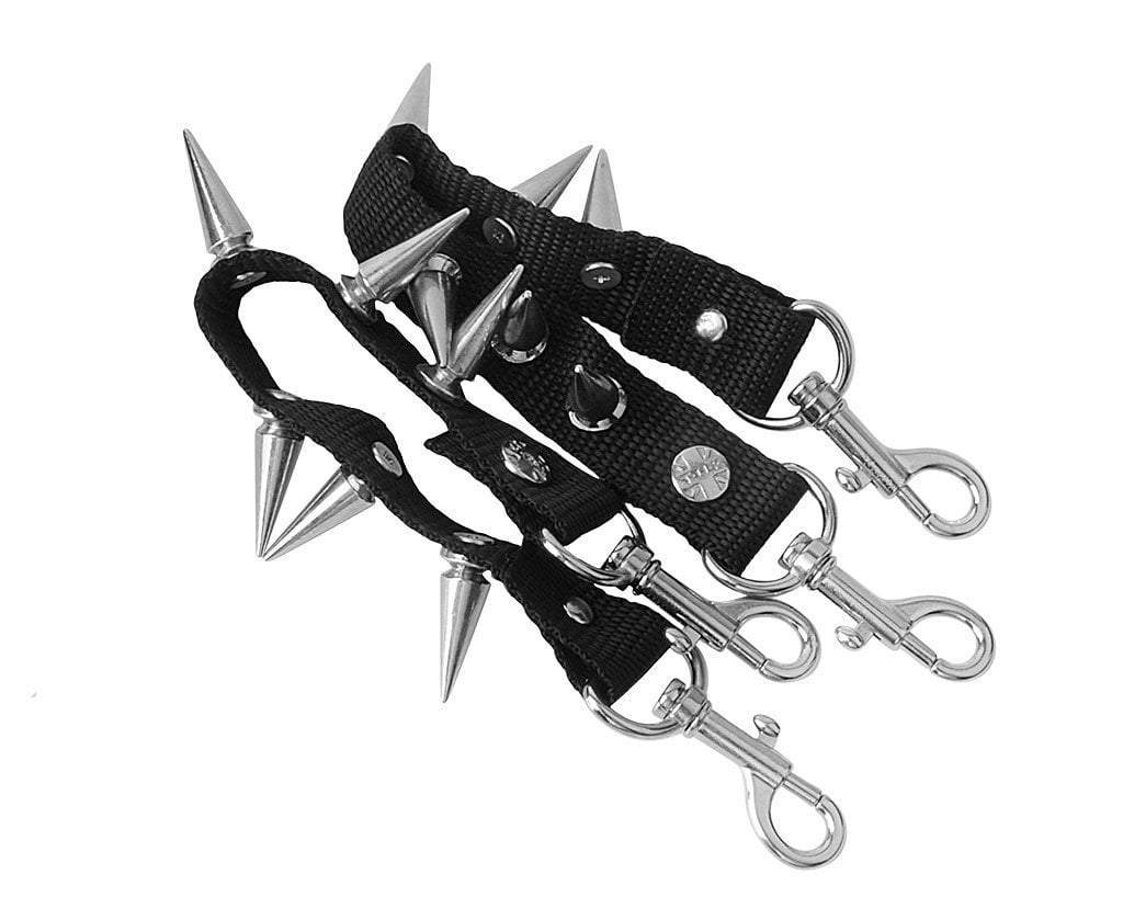 SA04 Spiked Black Bondage Shoe Straps  T.U.K. Shoes