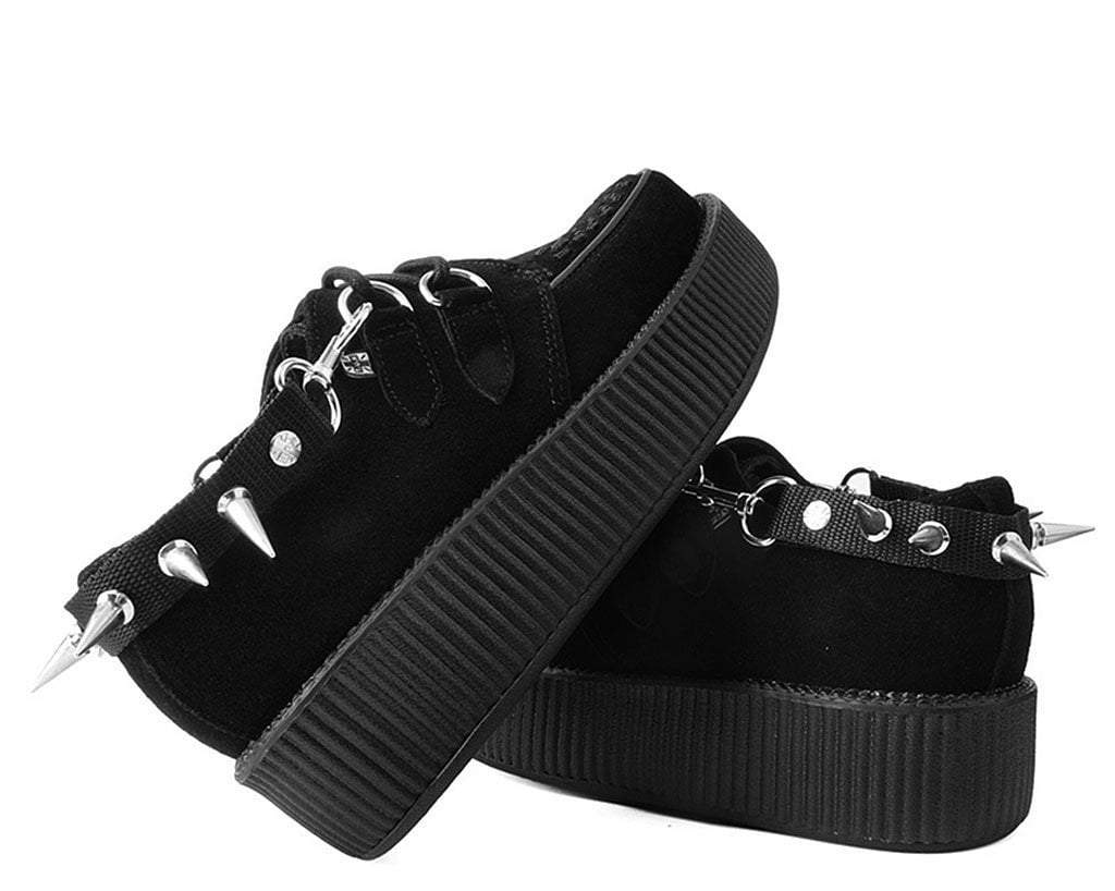 SA04 Spiked Black Bondage Shoe Straps  T.U.K. Shoes