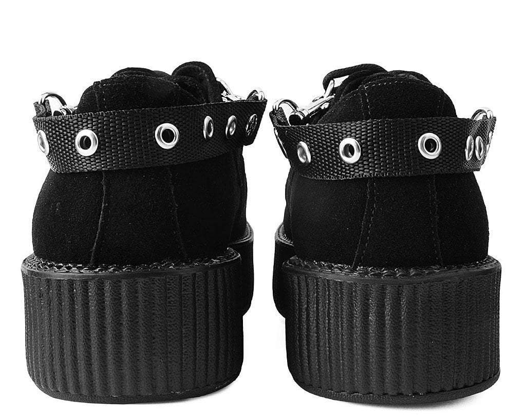 SA02 Eyelet Black Bondage Shoe Straps  T.U.K. Shoes