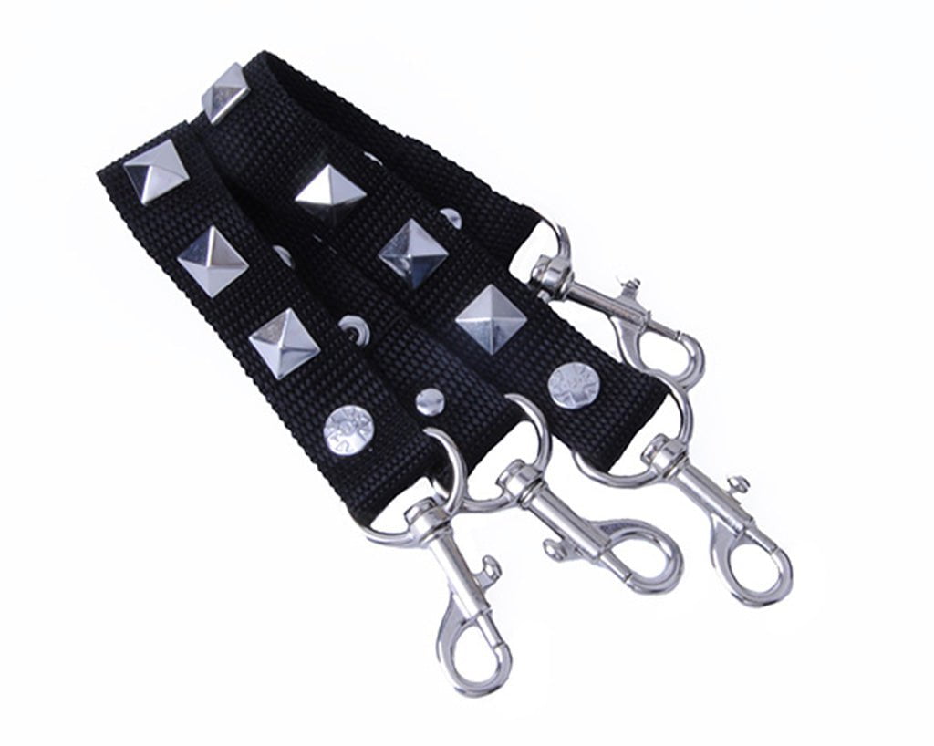 SA16 Silver Pyramid Stud Bondage Strap  T.U.K. Shoes