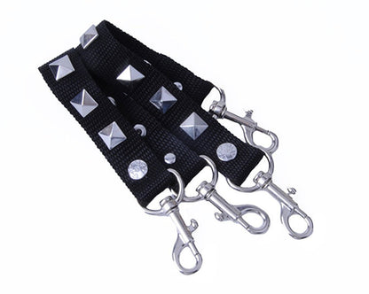 SA16 Silver Pyramid Stud Bondage Strap  T.U.K. Shoes