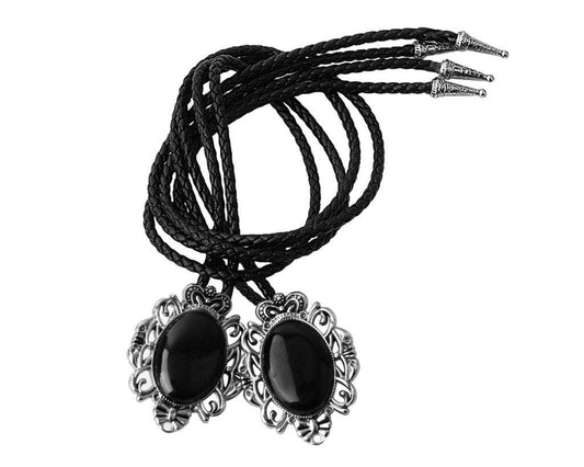 BL01 Black Victorian Bolo Shoe Tie BL01-OS  T.U.K. Shoes