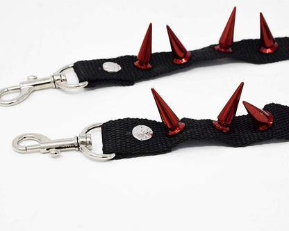 SA14 Spiked Red Bondage Shoe Straps  T.U.K. Shoes