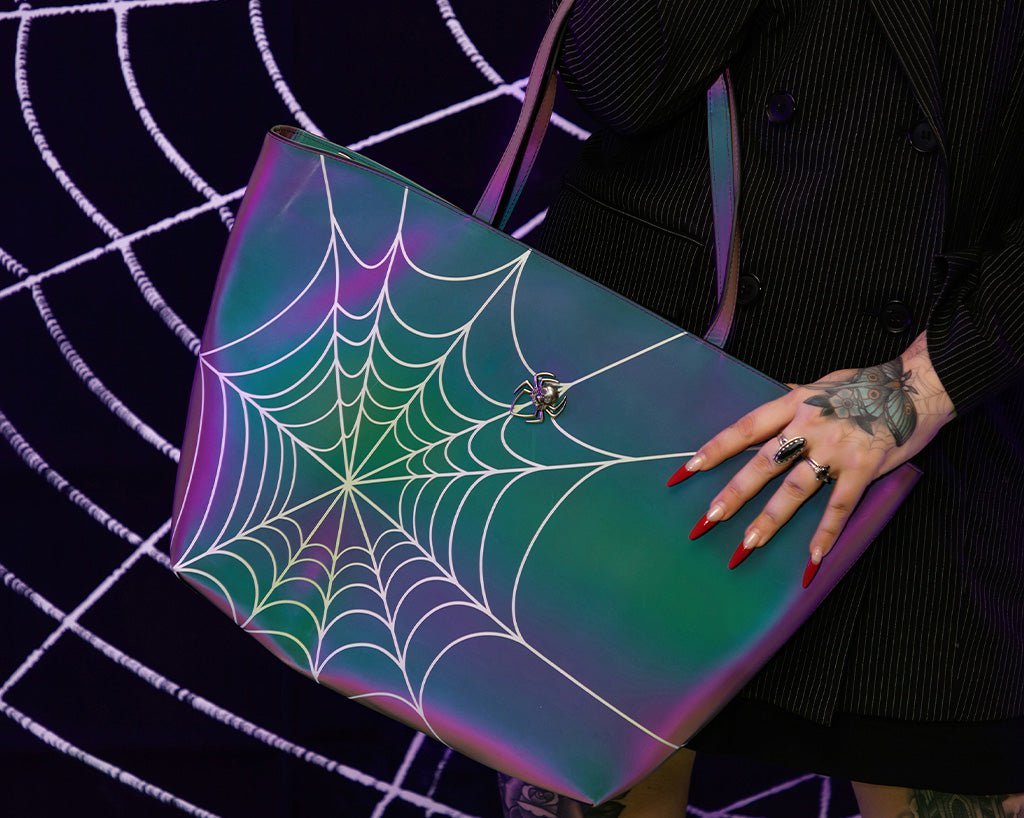 BG14 Midnight Chameleon Web Tote Bag BG14-OS  T.U.K. Shoes