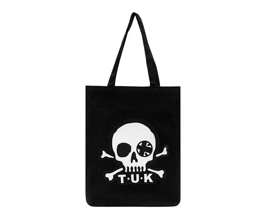 BG13 Black Skull Logo Canvas Tote Bag BG13-OS  T.U.K. Shoes