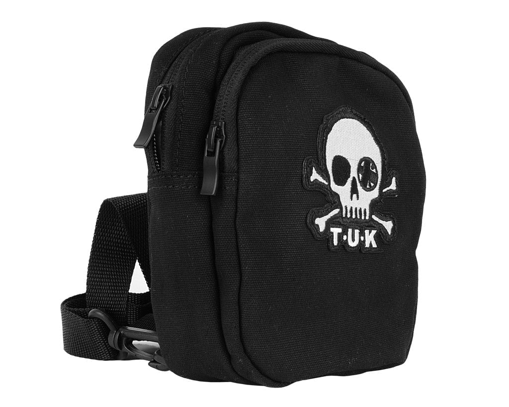 BG11 Black Canvas Crossbody Embroidered Bag BG11-OS  T.U.K. Shoes