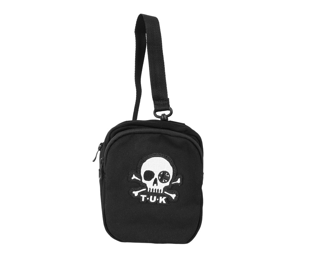 BG11 Black Canvas Crossbody Embroidered Bag BG11-OS  T.U.K. Shoes
