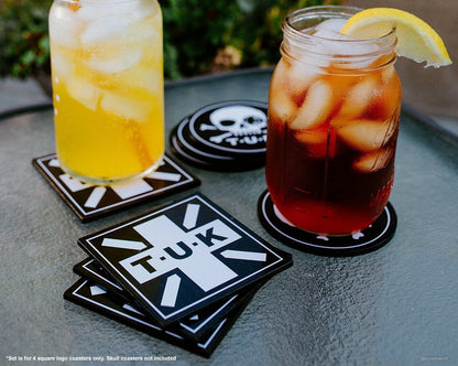 HA01 T.U.K. Square Logo Coaster 4-Pack HA01-OS  T.U.K. Shoes