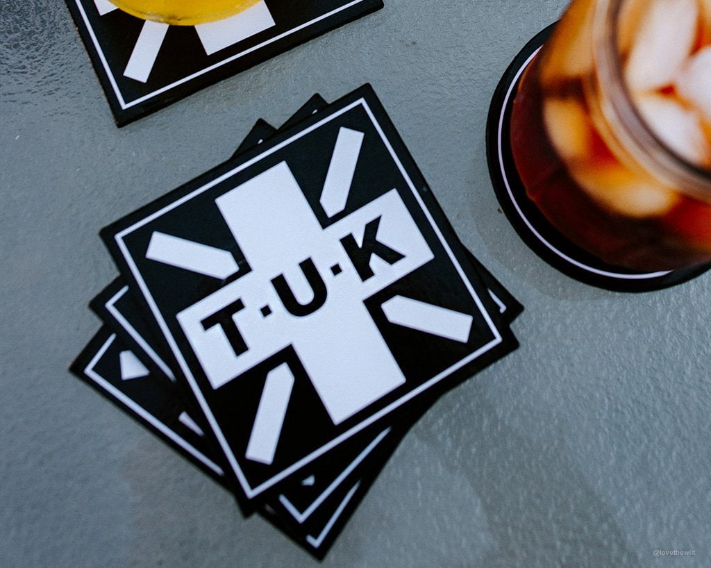 HA01 T.U.K. Square Logo Coaster 4-Pack HA01-OS  T.U.K. Shoes