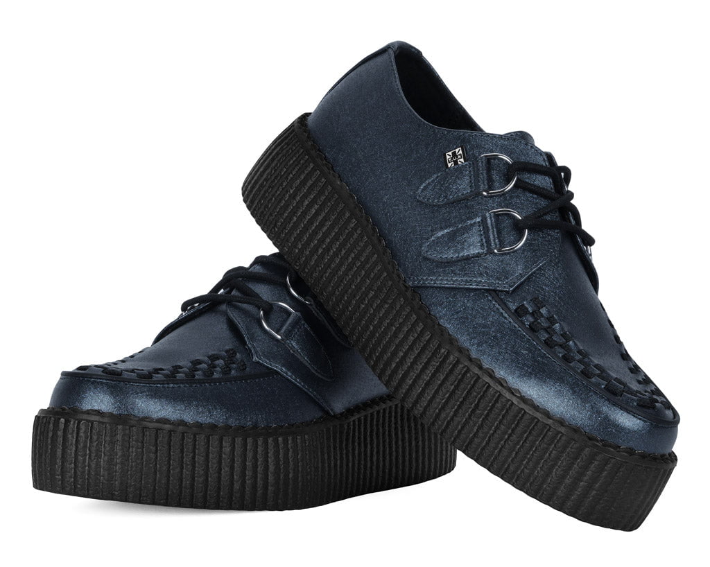 V3321 Midnight Metallic Viva Mondo Creeper Blue T.U.K. Shoes