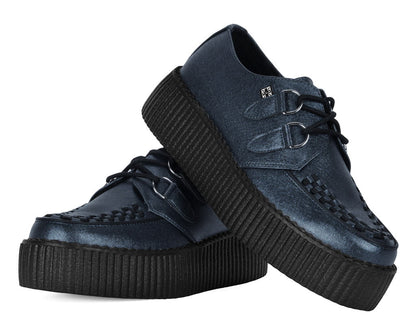V3321 Midnight Metallic Viva Mondo Creeper Blue T.U.K. Shoes