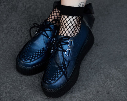 V3321 Midnight Metallic Viva Mondo Creeper Blue T.U.K. Shoes