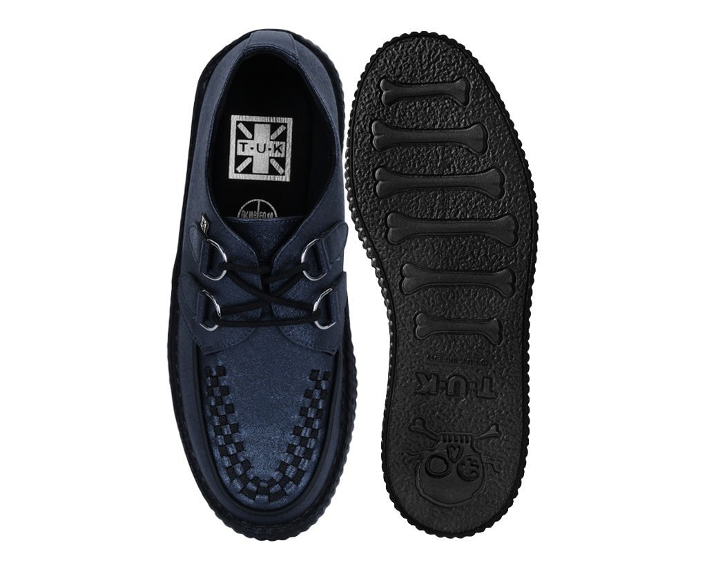 V3321 Midnight Metallic Viva Mondo Creeper Blue T.U.K. Shoes