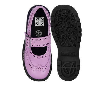 T2347 Pink Brogue Mary Jane Pink T.U.K. Shoes