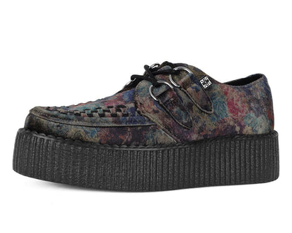 V3284 Floral Velvet Viva Mondo Creeper Floral T.U.K. Shoes