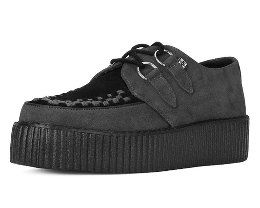 V3339 Grey & Black Suede Viva Mondo Creeper Grey T.U.K. Shoes
