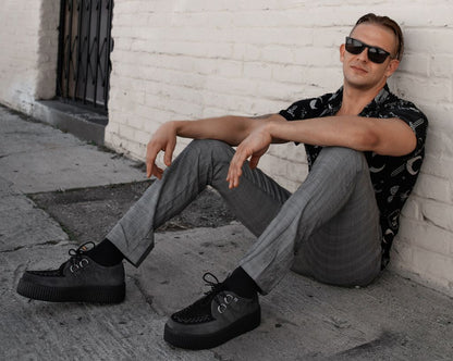 V3339 Grey & Black Suede Viva Mondo Creeper Grey T.U.K. Shoes