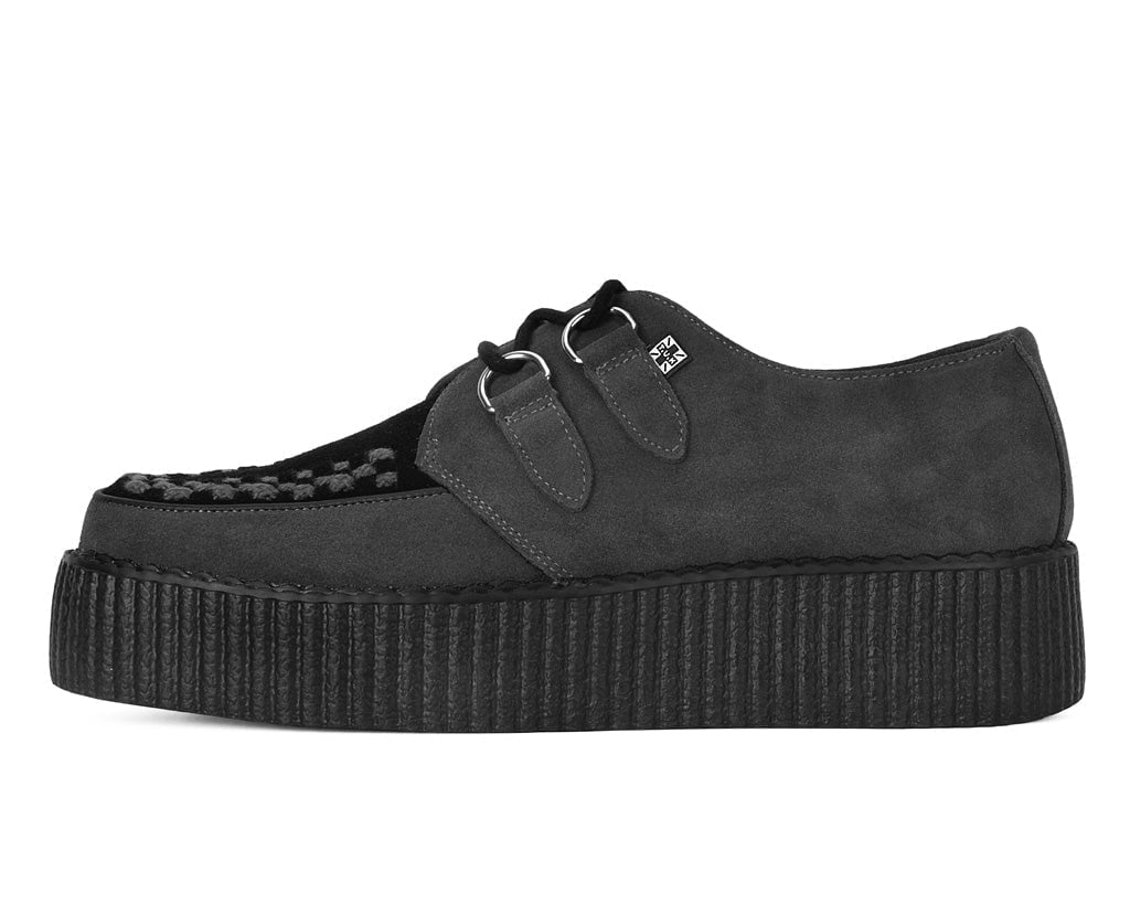 V3339 Grey & Black Suede Viva Mondo Creeper Grey T.U.K. Shoes