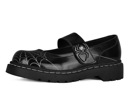 T2356 Spider Web Mary Jane Black T.U.K. Shoes