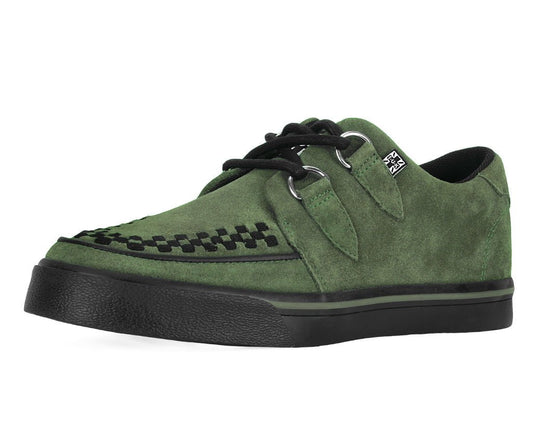 A3330 Olive Green Suede Creeper Sneaker Green T.U.K. Shoes