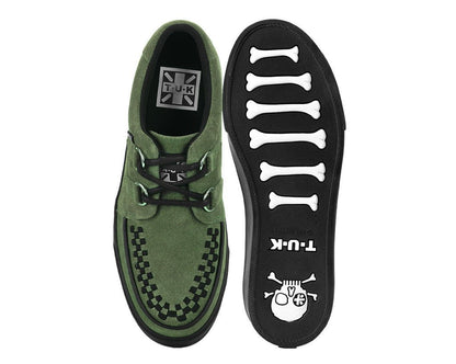 A3330 Olive Green Suede Creeper Sneaker Green T.U.K. Shoes