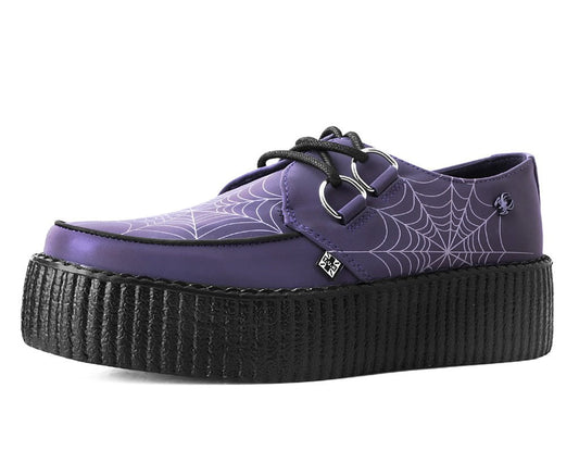 V3166 Midnight Chameleon Spiderweb Glow Viva Mondo Creeper Green/Purple/Blue T.U.K. Shoes