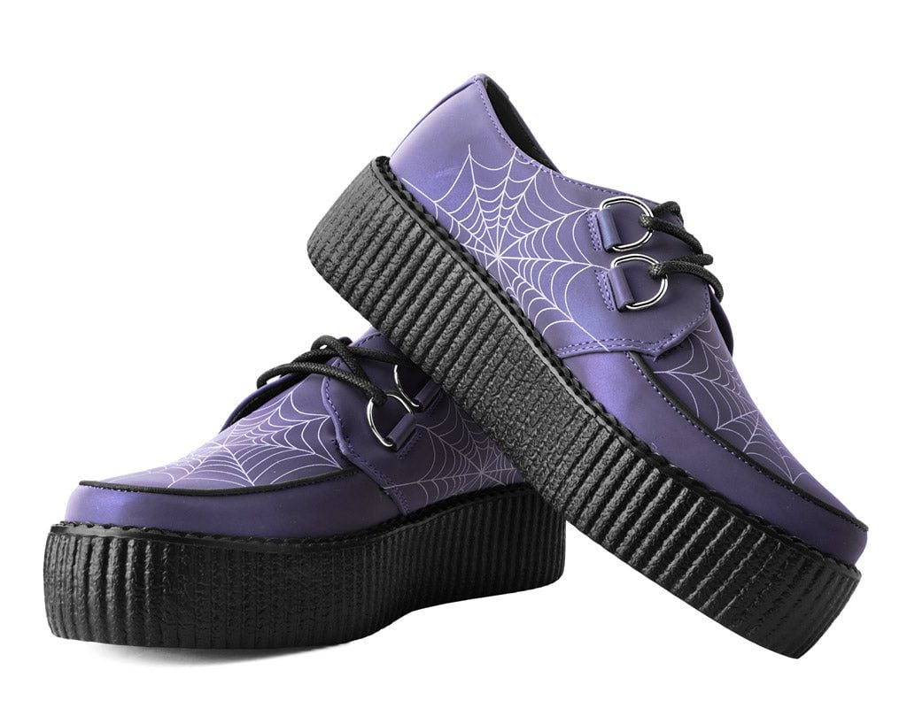 V3166 Midnight Chameleon Spiderweb Glow Viva Mondo Creeper Green/Purple/Blue T.U.K. Shoes