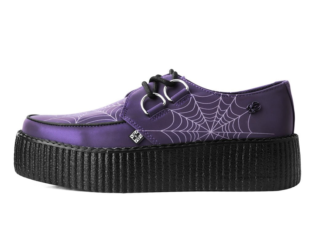 V3166 Midnight Chameleon Spiderweb Glow Viva Mondo Creeper Green/Purple/Blue T.U.K. Shoes