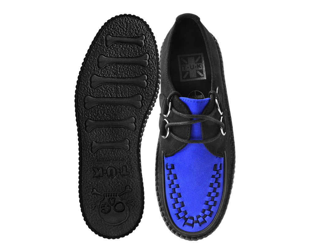 V3182 Black & Cobalt Blue Viva Mondo Creeper Black/Blue T.U.K. Shoes