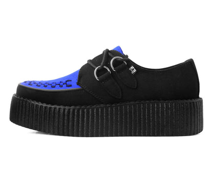 V3182 Black & Cobalt Blue Viva Mondo Creeper Black/Blue T.U.K. Shoes