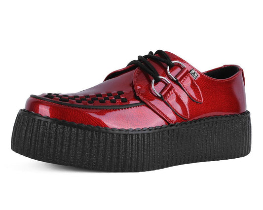 V3256 Red Patent Viva Mondo Creeper Red T.U.K. Shoes