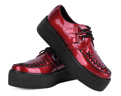 V3256 Red Patent Viva Mondo Creeper Red T.U.K. Shoes