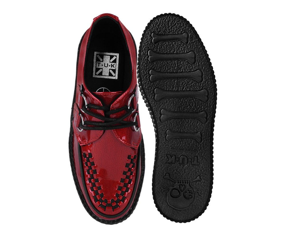 V3256 Red Patent Viva Mondo Creeper Red T.U.K. Shoes