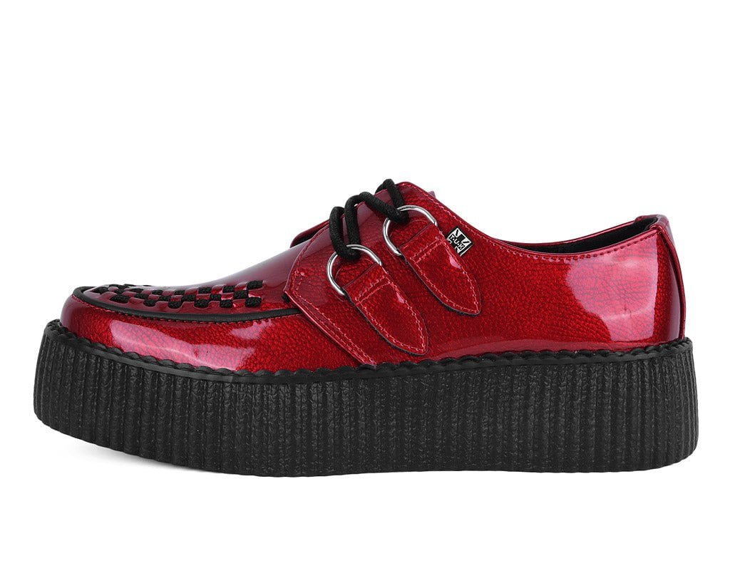 V3256 Red Patent Viva Mondo Creeper Red T.U.K. Shoes