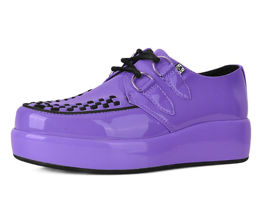 A3217 Purple Liquid Viva Mondo Creeper Purple T.U.K. Shoes