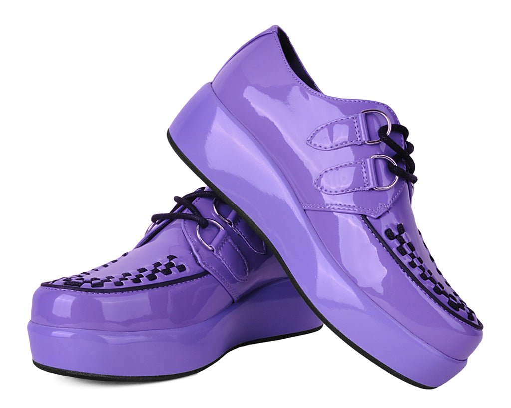 A3217 Purple Liquid Viva Mondo Creeper Purple T.U.K. Shoes
