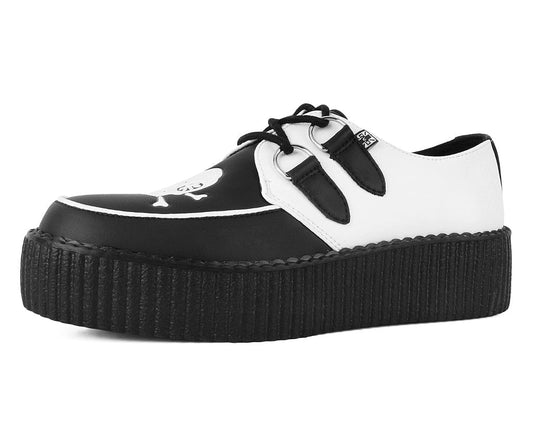 V3209 Black & White Pirate Viva Mondo Creeper Black/White T.U.K. Shoes
