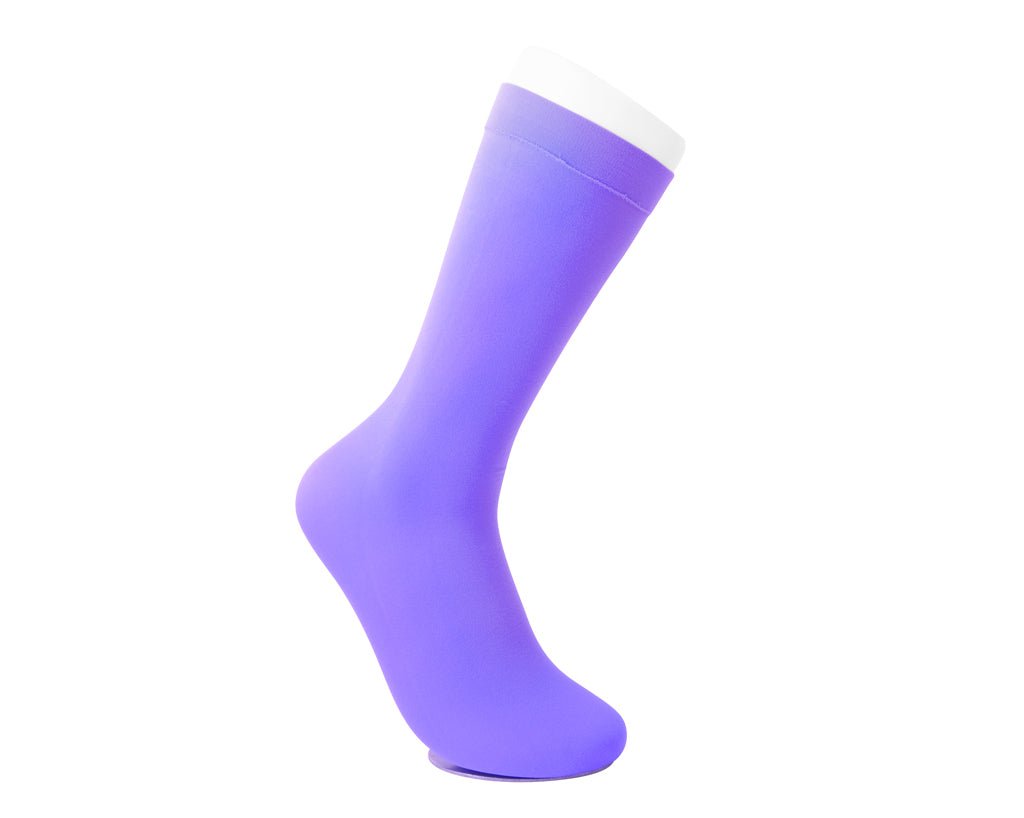TSK1166 Purple Knee-High Nylon Mesh Sock TSK1166-OS  T.U.K. Shoes