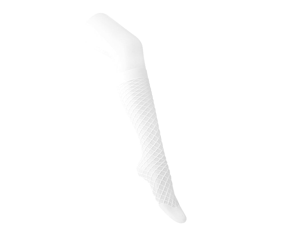 TSK1172 White Fishnet Knee-High Sock TSK1172-OS  T.U.K. Shoes