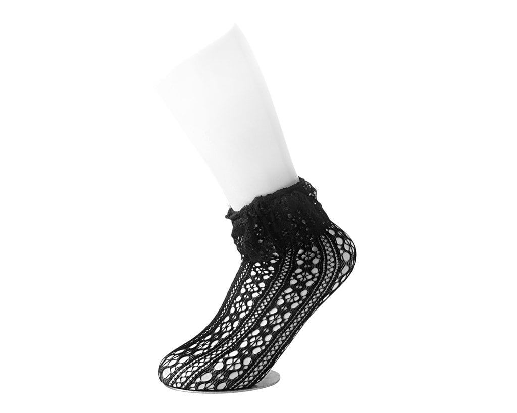 TSK1123 Black Assorted Fishnet 5-Pk Sock TSK1123-OS  T.U.K. Shoes