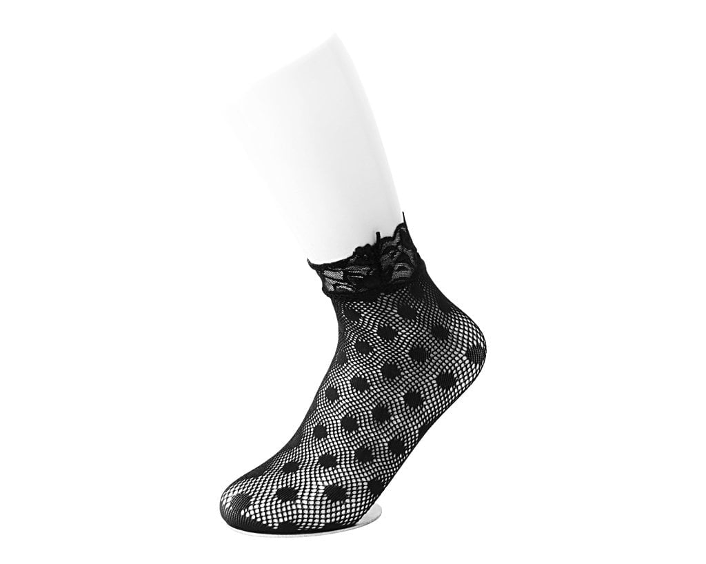 TSK1123 Black Assorted Fishnet 5-Pk Sock TSK1123-OS  T.U.K. Shoes