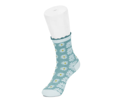 TSK1184 Teal Daisy Sock TSK1184-OS  T.U.K. Shoes