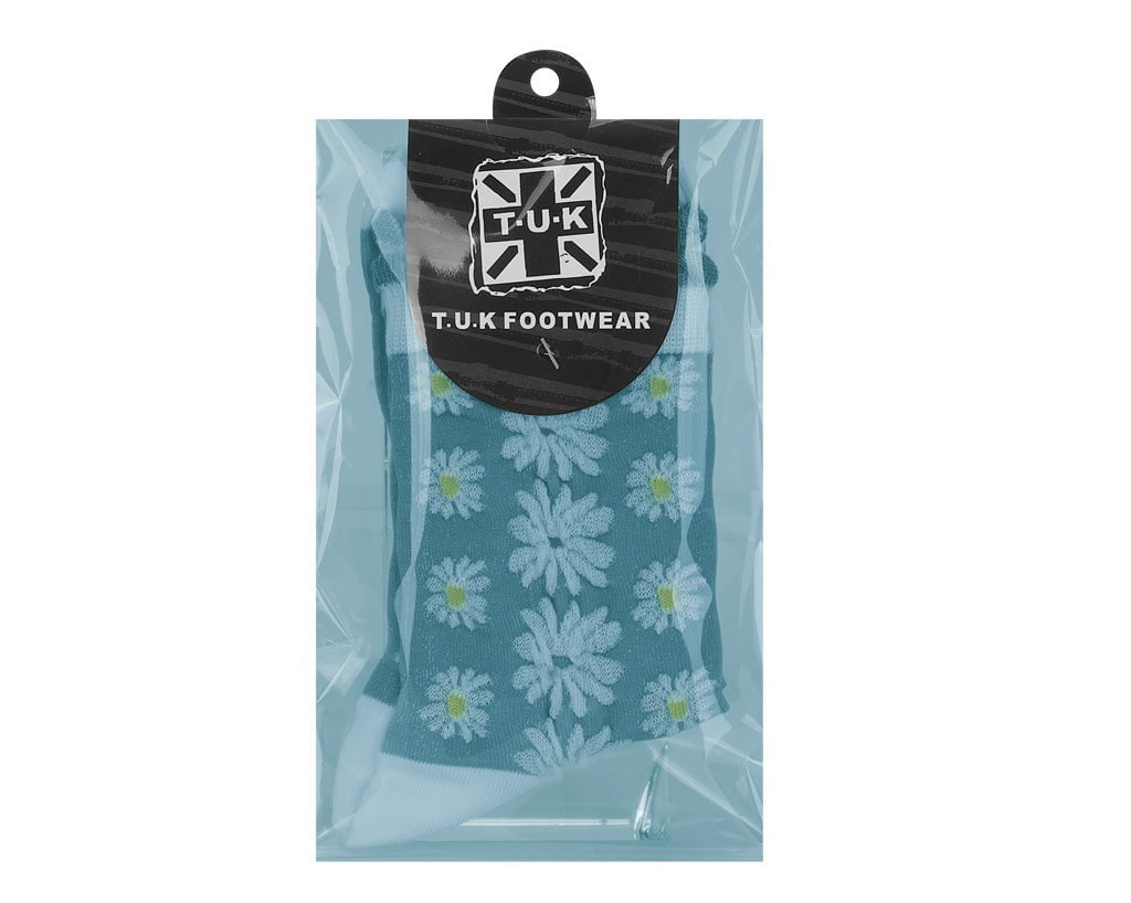 TSK1184 Teal Daisy Sock TSK1184-OS  T.U.K. Shoes
