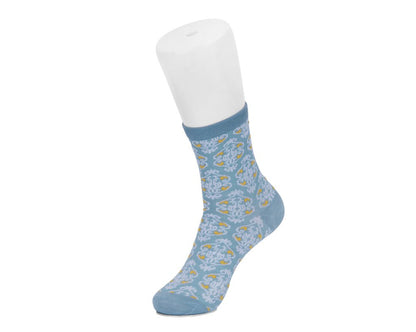 TSK1183 Teal Baroque Pattern Sock TSK1183-OS  T.U.K. Shoes