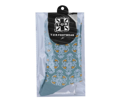 TSK1183 Teal Baroque Pattern Sock TSK1183-OS  T.U.K. Shoes