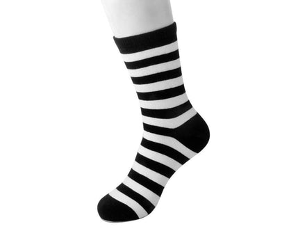 TSK1048 Black & White Stripe T.U.K. Men’s Sock TSK1048-OS  T.U.K. Shoes