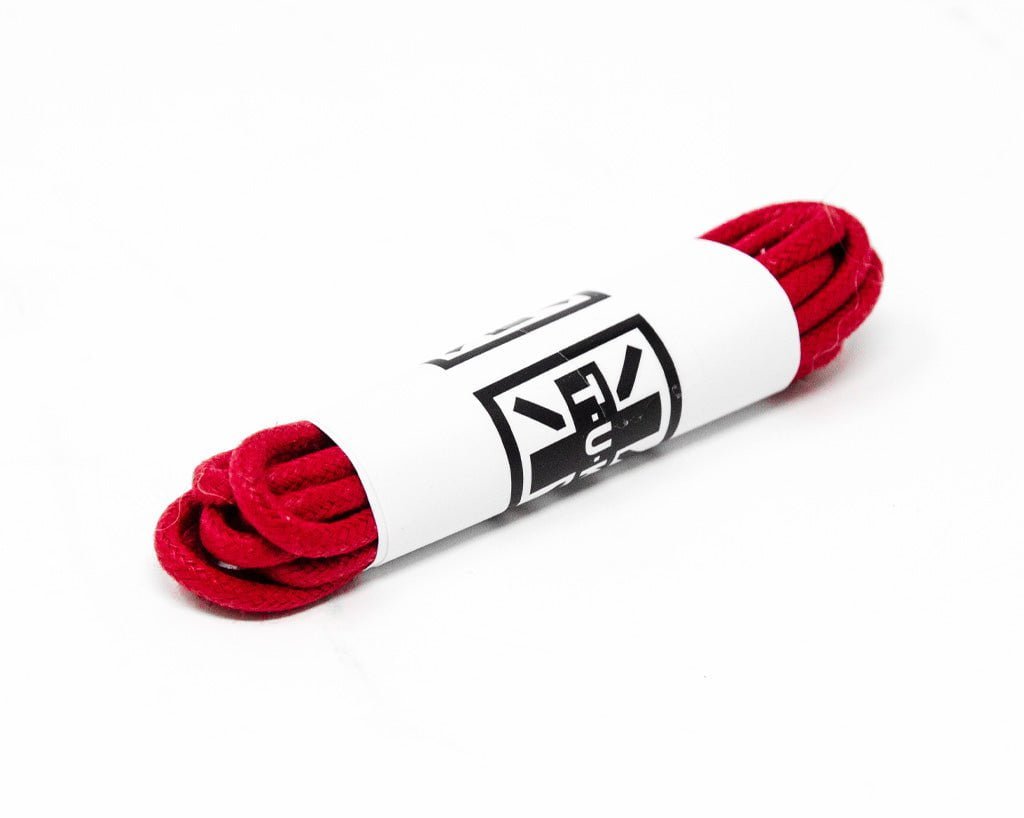 LC006-75-RED 75 CM Red Round Laces LC006-75-RED-OS  T.U.K. Shoes