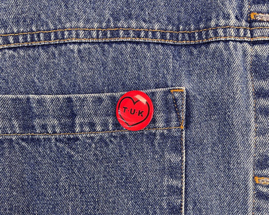 P0082 Red Heart Pin P0082-OS  T.U.K. Shoes