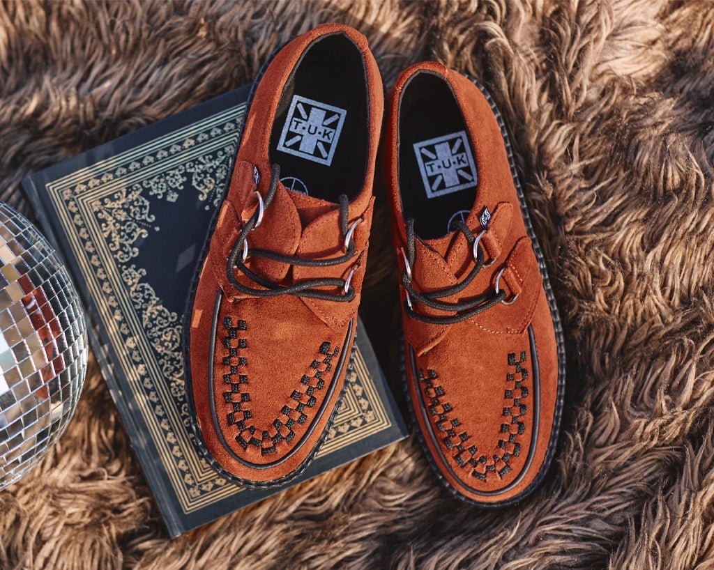 V3022 Brown Suede Viva Mondo Creeper Brown T.U.K. Shoes